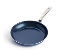 Blue Diamond Cookware Poêle à Frire de 26 cm avec Revêtement Antiadhésif en Céramique Renforcé avec des Diamants, Poêle à œufs, Sans PFAS, Va au Lave-Vaisselle, Va au Four, Bleu