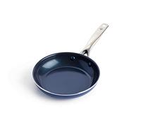 Blue Diamond Poêle à Frire de 20 cm avec Revêtement Antiadhésif en Céramique Renforcé avec des Diamants, Sans PFAS, Compatible avec l'Induction, Va au Lave-Vaisselle, Va au Four, Bleu