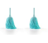Blue Dolphin - Serpillière en Microfibre recy Super absorbante avec Filetage Universel, tête Extra-Large 22 cm, Durable, (Version Emballage en Anglais) (Lot de 2)