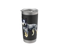 Blue Heeler Bouvier australien Gobelet isotherme en acier inoxydable double paroi