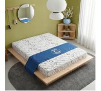 BLUE MOON - Matelas Sympa 140x200. Mousse profilée 5 Zones de Confort. Épaisseur 14 cm - Compatible avec Lits IKEA - Fabriqué en Belgique - Garantie 7 Ans