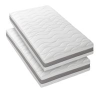 BLUE MOON -X2 Matelas 3D TWIST 90x200.5 zones de confort. Épaisseur 15cm -Compatible lits IKEA -Fabriqué en Belgique -Garantie 7 ans
