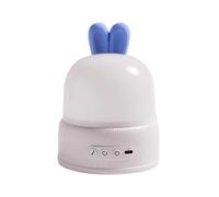 (Blue, Multicolor) Rabbit Projection Lamp LED Rotating Atmosphere Night Light with Remote Control Music Box Creative Bi