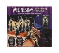 Blue Sky Studios Guirlande lumineuse Mercredi Addams - Décoration de chambre à DEL avec silhouette emblématique de pose de danse - Veilleuse à piles pour chambre à coucher, fête ou décorations