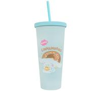 Blue Sky Studios Hello Kitty - Gobelet à paille avec couvercle - Cannelle | Hello Kitty Tasse à paille avec couvercle - Anti-déversement - 700 ml