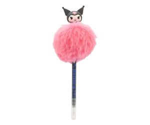 Blue Sky Studios HK Kuromi - Ballpoint Pen with Fluffy Pompom Topper