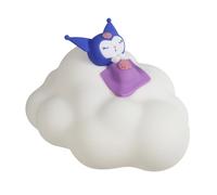 Blue Sky Studios Kuromi Cloud Light - Lampe USB-C Rechargeable avec 3 Niveaux de luminosité - Design Vinyle Souple - Kuromi endormi sur Un Nuage - Lampe de Bureau