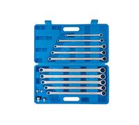Blue Spot Tools 04307 Lot de 10 clés à cliquet métriques professionnelles extra longues et adaptateurs (8-19 mm)
