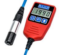 Blue Technology P-13-S-AL Jauge d'épaisseur de Couche pour Voiture - Testeur d'épaisseur de Peinture pour carrosserie en Acier et Aluminium - avec sonde à Bille sur Le câble - Plage de Mesure de la