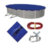 Blue Wave Defender 15 an Ovale au-Dessus de Sol d'hiver pour Piscine 12 by 20-Feet Bleu Marine
