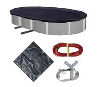 Blue Wave Defender 8 an Ovale au-Dessus de Sol d'hiver pour Piscine 12 by 20-Feet Bleu Marine foncé