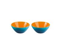 Guzzini Lot 2 Bols cm 12 My Fusion Blue/White/Orange