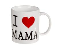 BLUECHOLON Tasse petit-déjeuner, tasse en céramique Maman, Papa, Papa, Super Mama (I Love Mama)