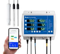 Bluelab Contrôleur Wi-Fi par contrôleur - Moniteur numérique entièrement automatique 24/7 pour hydroponique multi-nutrient et dosage de pH avec échantillon de température EC et surveillance à distance