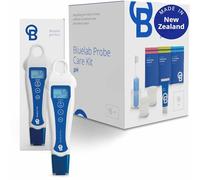Bluelab pH Pen Meter et Probe Care Kit pH avec fournitures d'étalonnage, solution de stockage et brosse. Testeur numérique fiable pour mesurer le pH et la température dans les solutions de culture
