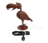 Blümelhuber Gargouille corbeau Figurine étang Jeu d'eau Décoration de jardin pour fontaine extérieure ou étang Décoration mini étang