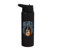 Blues Rock Musique Guitare Soul Jazz Guitaristes Chanteurs Groupes Stainless Steel Insulated Water Bottle