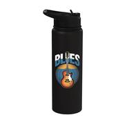 Blues Rock Musique Guitare Soul Jazz Guitaristes Chanteurs Groupes Stainless Steel Insulated Water Bottle