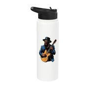 Blues Rock Musique Guitare Soul Jazz Guitaristes Chanteurs Groupes Stainless Steel Insulated Water Bottle