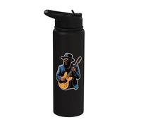 Blues Rock Musique Guitare Soul Jazz Guitaristes Chanteurs Groupes Stainless Steel Insulated Water Bottle