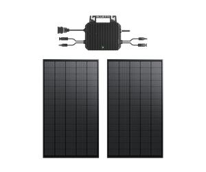 BLUETTI 2nd Gen du système solaire pour balcon | A80P+2*Panneau solaire 255 W - A80P Micro-onduleur+2*Panneau solaire flexible 255 W