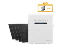 BLUETTI Balco 260 : Centrale solaire pour balcon avec stockage, puissance d'entrée photovoltaïque de 2400W, capacité de 2560Wh, 4 panneaux solaires de 450W, fonction d'alimentation de secours pour la