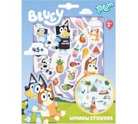 Bluey Autocollants pour fenêtre - Autocollants et décoration pour fenêtre | 45+ motifs Bluey comme décoration de fenêtre - Autocollants créatifs, pour enfants à partir de 3 ans