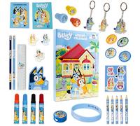 Bluey Calendrier de L'avent 2025 Compte à Rebours Noel Bingo Papeterie Enfant et Accessoires Kawaii Crayons de Couleur Marqueurs pour Enfants