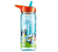 BlueY Gourde Enfant, Bouteille D'eau Rechargeable avec Paille pour Voyage et Ecole 580ml (Multi Bouteille Paille)
