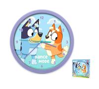 Kids Licensing Horloge murale Bluey 25x25 cm Violet Plastique pour enfant
