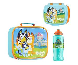 BlueY Lunch Box Enfant - Ensemble 3 Pcs Sac Lunch Bag, Boite à Gouter et Gourde Rentrée Maternelle