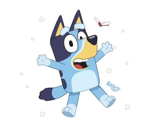 Bluey RMK5457SCS Autocollants muraux à décoller et à coller Motif famille et amis