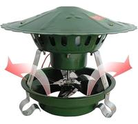 BLUEZY Évacuateur De Fumée De Cheminée, 60W/80W/100W/120W Domestique Cheminée Ventilateur, Ventilateur Cheminée Électrique Ventilateurs De Toit pour Extracteur d'air De Barbecue A