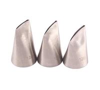 BLUGUL 3 Pièces Austin Rose Douille Patisserie, Douille Pétale de Fleur en INOX pour Décoration de Gâteaux