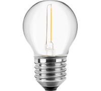 BLULAXA 49169 - Lampe à filament LED G45 E27, 1,4 W, 80 lm, WW