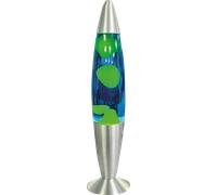 BLULAXA 50961 - Lampe à lave LED, 20 W, 339 x 62 mm, cire jaune + liquide bleu
