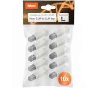 blum 10x amortisseurs BLUMOTION à clipser I amortisseurs de porte pour portes en applique, butée d'angle | mise à niveau pour CLIP, CLIP top à bras droit | ferrure de meuble, montage sans outil