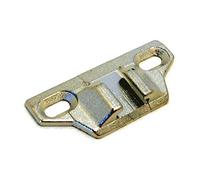 Blum 133.0240x15S 133.0240 Plaque de montage frontale, superposition de plus de 3,5 cm (lot de 15 avec vis), finition nickel