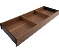 Blum Ambia Line Bloc-tiroir large avec 2 séparateurs transversaux - Bloc-tiroir NL650mm, L200mm, noyer du Tennessee