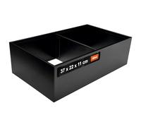 Blum AMBIA-LINE Organiseur de tiroir en acier revêtu par pulvérisation | Idéal pour une utilisation dans la cuisine, la salle de bain et le salon | Modulaire extensible | 37 × 22 × 11 cm | Avec plaque