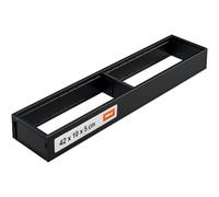 Blum AMBIA-LINE organiseur de tiroir en acier thermolaqué | idéal pour cuisine, salle de bain et habitat | extensible modulairement | 47×10×5 cm | avec plaque magnétique | Noir carbone