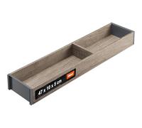 Blum AMBIA-LINE organiseur de tiroir en décor bois haut de gamme | idéal cuisine, bain, dressing | utilisable modulairement et tenue sûre par pieds antidérapants | 47 × 10 × 5 cm | Chêne Nebraska