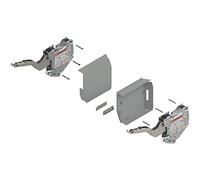Blum Aventos HK S Tip-On Charnière rabattable avec ferrure pivotante et kit de réserve de force 400-1000 Gris clair