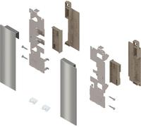 BLUM LEGRABOX, support de façade pour tiroir coulissant avec élément coulissant, hauteur C, acier inoxydable