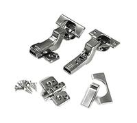 Blum Lot de 2 charnières à fermeture amortie BLUMOTION à fermeture amortie à 110 degrés, à fermeture automatique, sans cadre, avec plaques de montage et plaques de recouvrement de charnière (Inset -