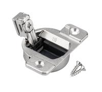 Blum Lot de 8 charnières d'armoire de rechange - Fermeture automatique à 110 degrés - 33 charnières compactes (compatibles 30.310-11.02) pour armoires de cuisine - Vis incluses (plaque de montage non