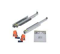 Blum MOVENTO TIP-ON 760H Paire de glissières de tiroir Extension complète 40 kg Avec raccord et kit d'accessoires de montage 480 mm