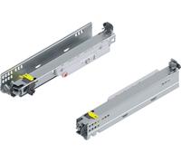 Blum Movento Tip On Blum Coulisse à sortie totale 320 NL, tiroir pouvant supporter jusqu'à 40 kg, guidage inférieur 760H3200T