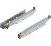 Blum Movento Tip On Blum Coulisse à sortie totale 420 NL, tiroir pouvant supporter jusqu'à 40 kg, guidage inférieur 760H4200T