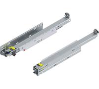 Blum Movento Tip On Blum Coulisse à sortie totale 450 NL, tiroir pouvant supporter jusqu'à 40 kg, guidage inférieur 760H4500T